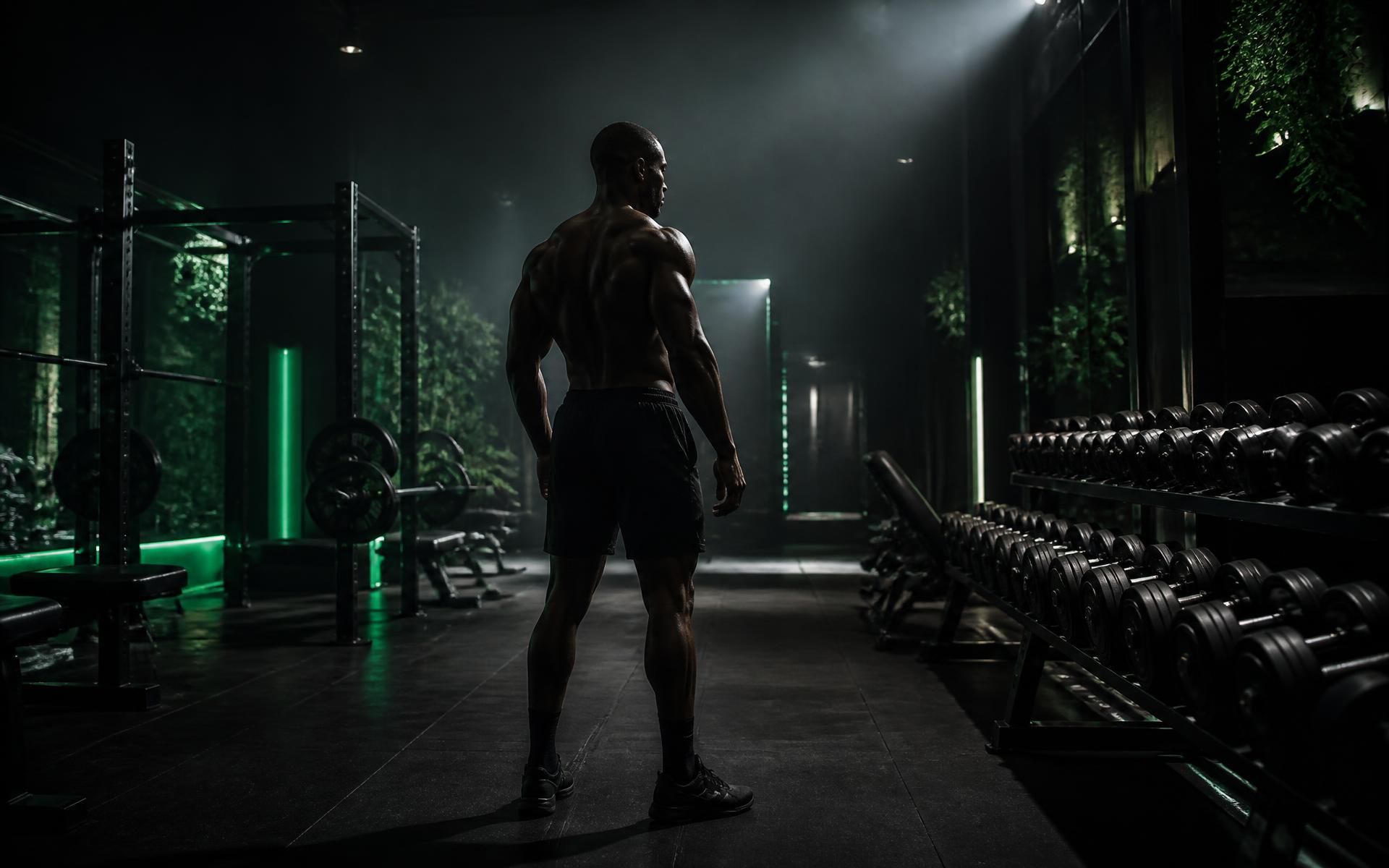 Interior del gimnasio Elite Fitness en Torreón con zona de pesas y mancuernas